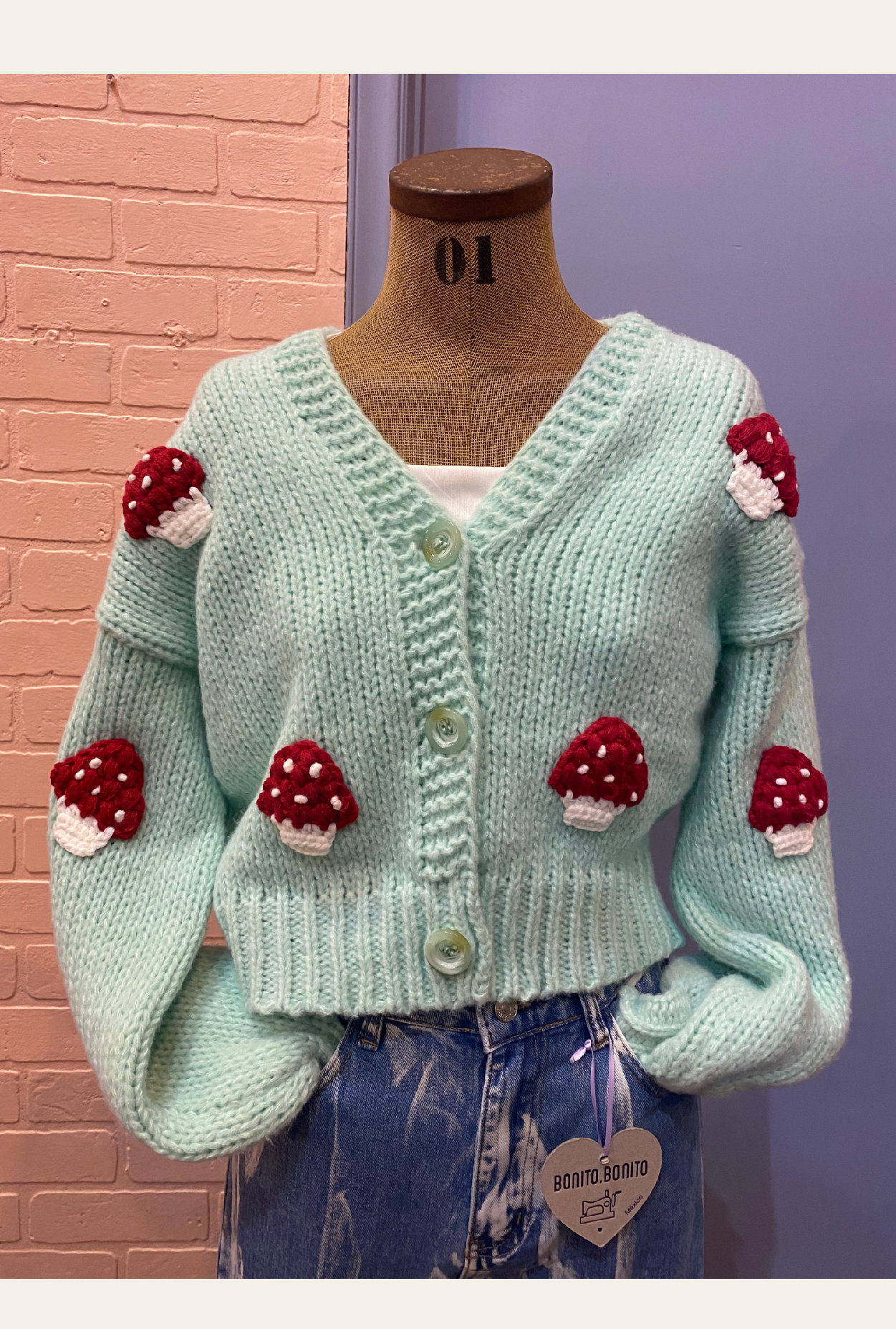 SUETER TEJIDO 3D HONGOS