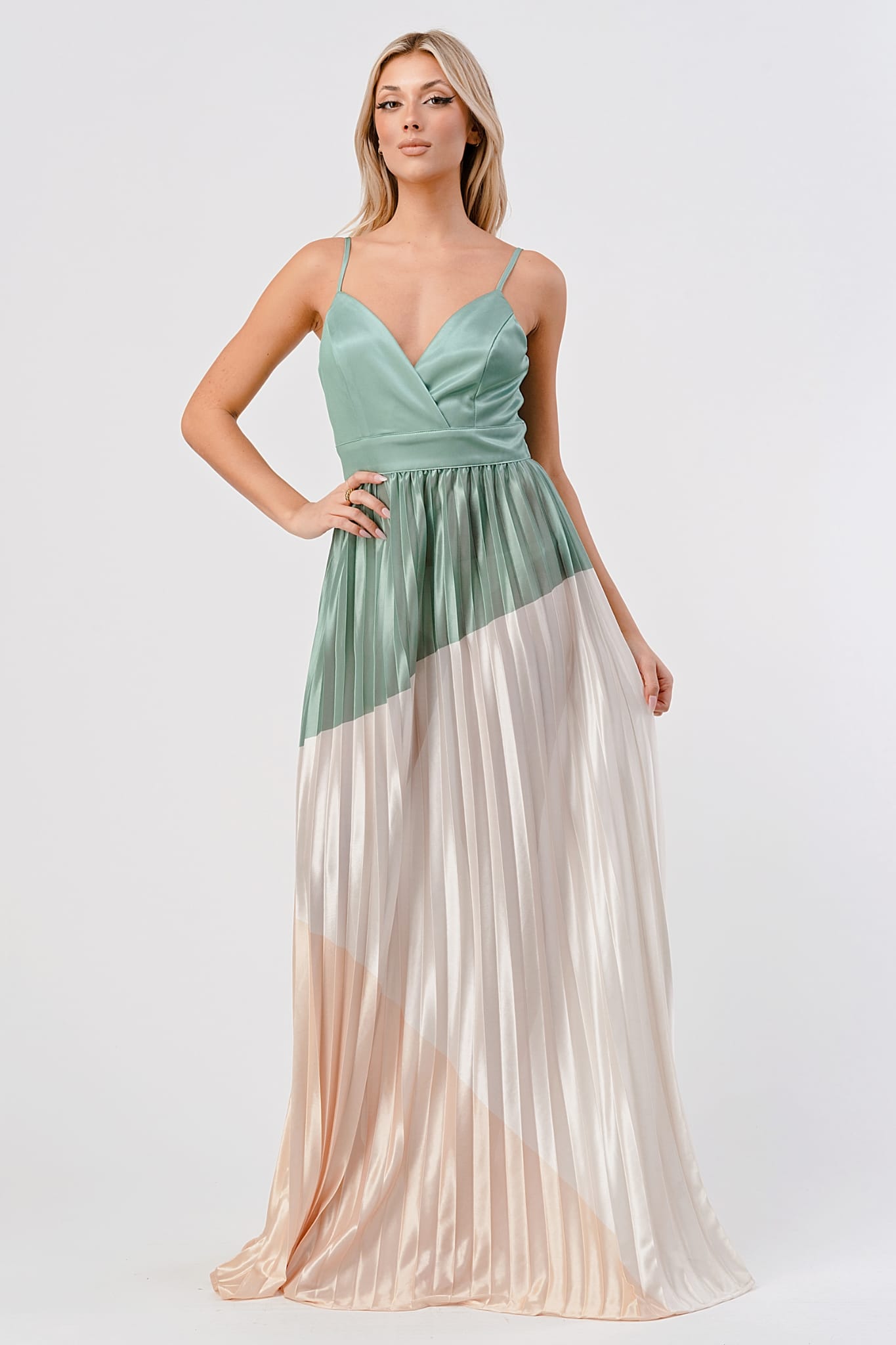 VEST MINUET PLIZADO TRICOLOR 4781