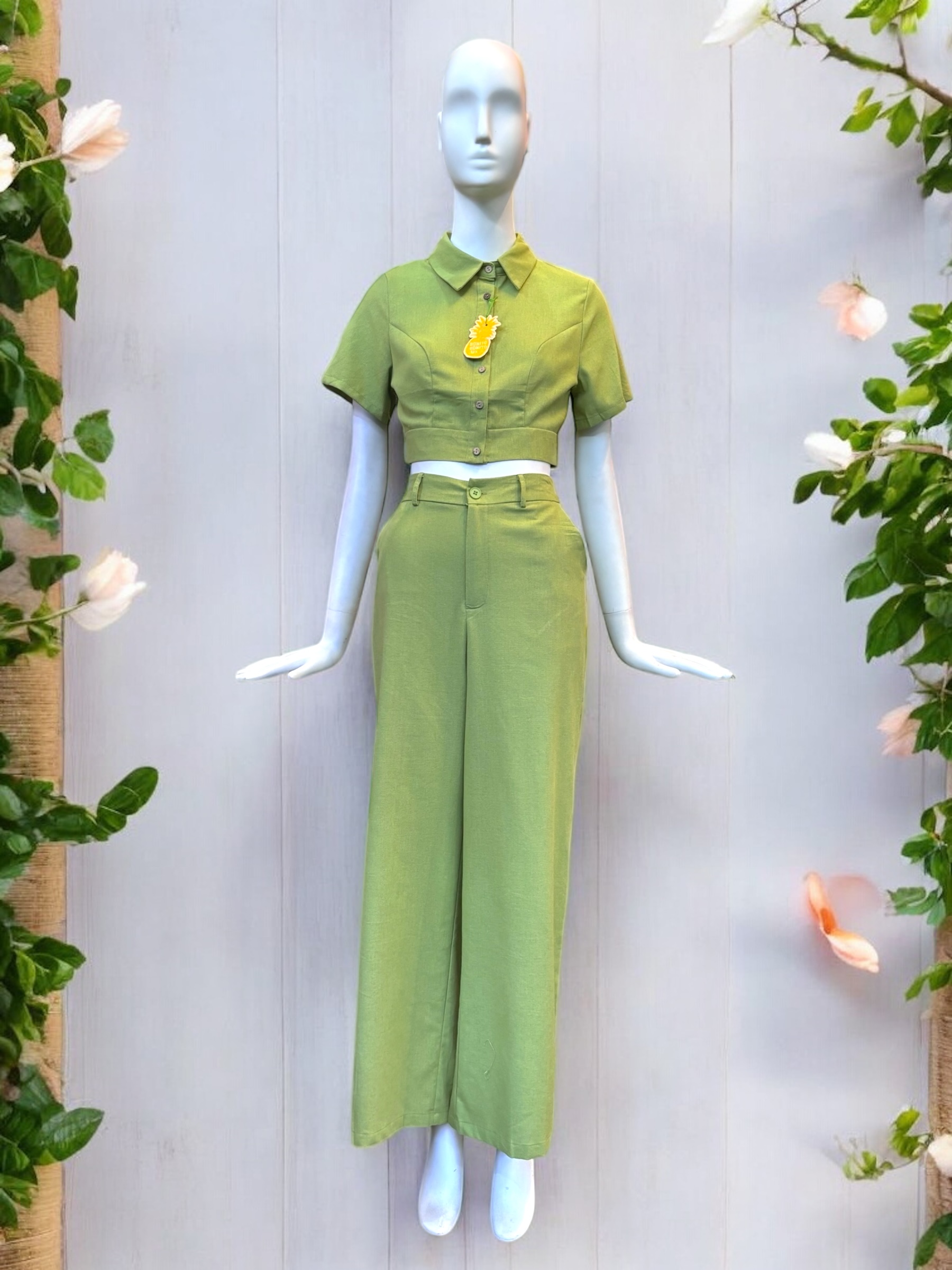 CONJ LINO CAMISOLA CORTA PT 00AB