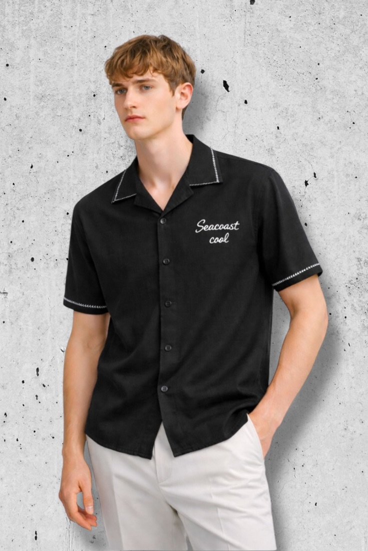 CAMISA LINO BORD SEA COAST 037