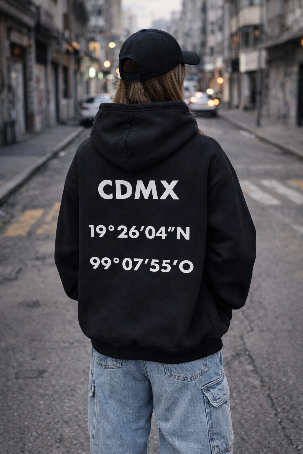 SUDADERA CDMX FAN NEGRA