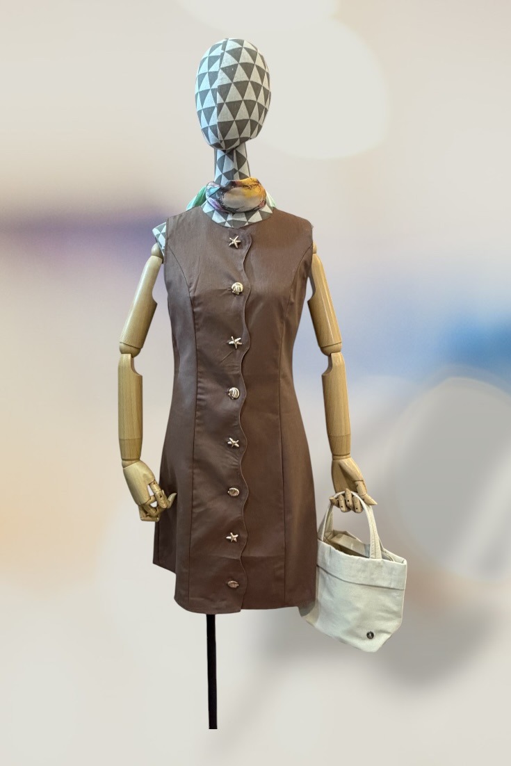 VEST LINO S.M BOTON CONCHITAS PT501