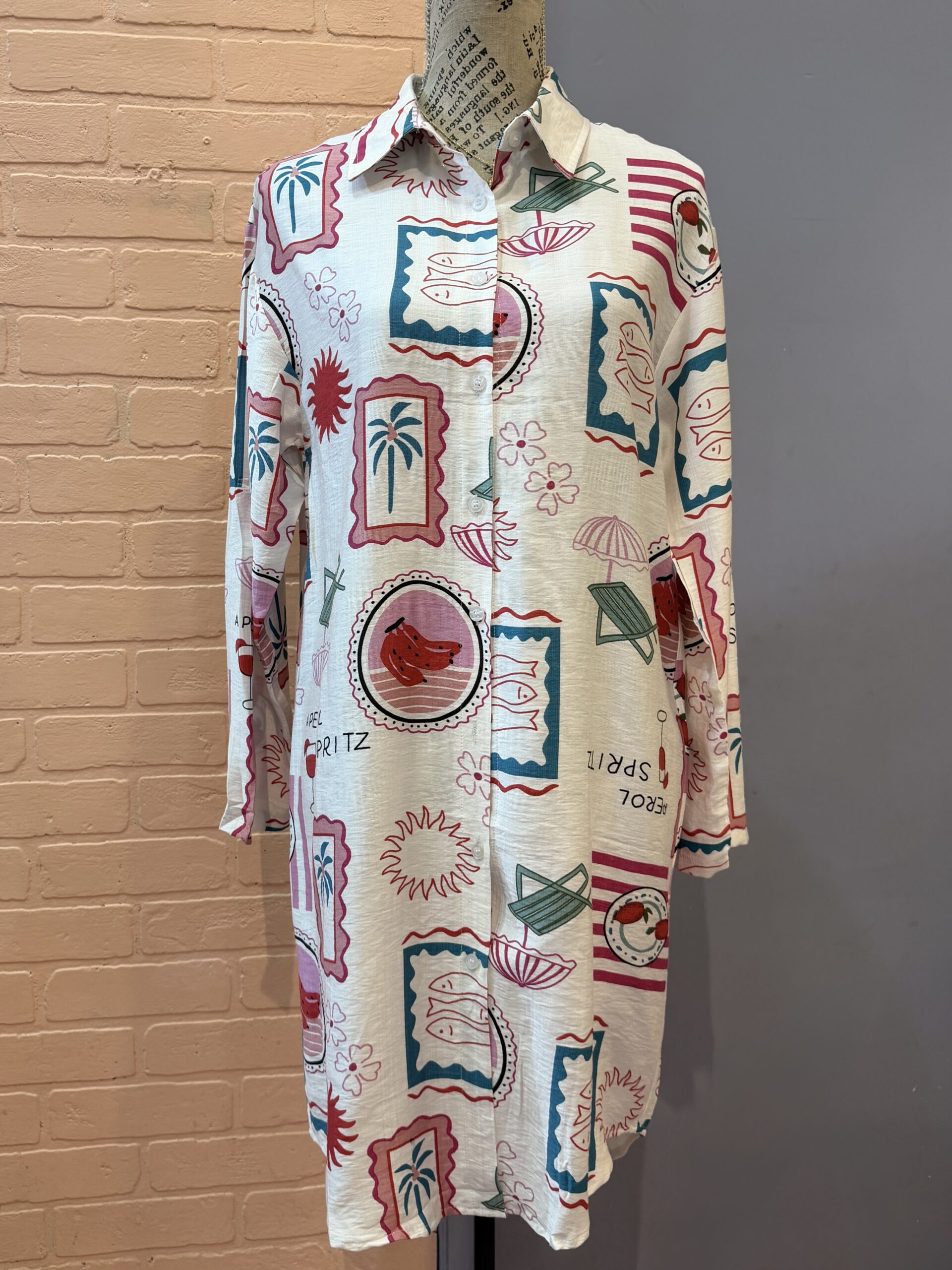 VEST ML BANANAS PRINT PT322
